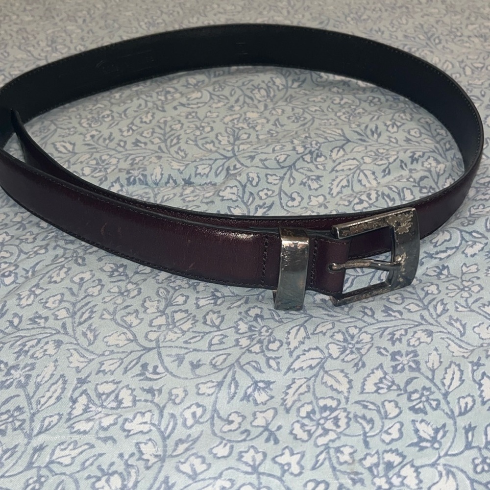 Fossil dark brown belt